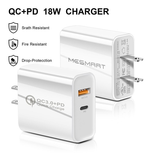 Wholesale White US 20W PD QC3.0 Fast Charger Block USB Type C Wall Power Adapter - Picture 6 of 15