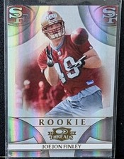 2008 Donruss Threads Joe Jon Finley RC #ed 77/999 #184 Ssn Francisco 49ers TE