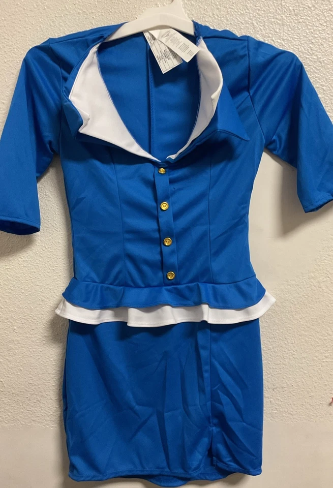 🥥Disfraces California Azafata Retro Disfraz Mujer Talla M🆕COMO SE MUESTRA Foto 3 de 4