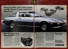 1979 Mazda RX-7 Vintage Print Ad 2p - Now It's Your Turn