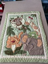 Nojo Crib Jungle Comforter 32x41 Baby Room Monkey Giraffe Lion Frog