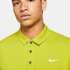 NEW Nike Polo Shirt Dri-Fit Golf Standard Fit Moisture Wicking Logo Men's Medium