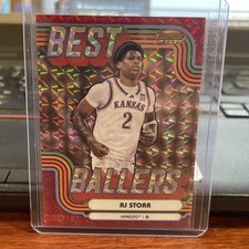 2025 Bowmans Best U Basketball Red Geometric Best Ballers AJ Storr # 3/10