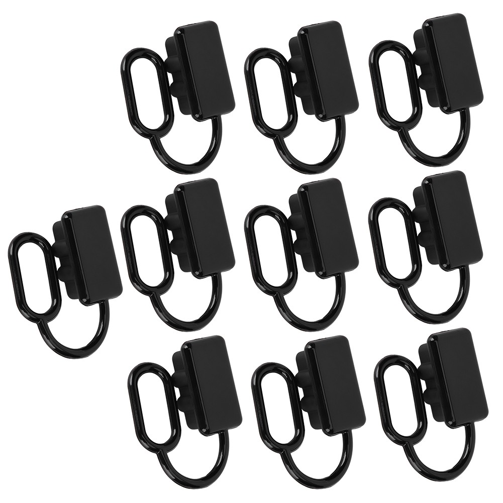 10Pcs Dust Cap Plastic Connector Black Small Protection Cover For 120A Forklift