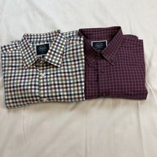 Charles Tyrwhitt Men  s Slim Fit Lot Of 2 Large Shirts, One Is Non-iron