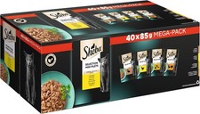 SHEBA Adult Katzenfutter nass - 40x85g Portionsbeutel - 3.4 kg (1er Pack) 