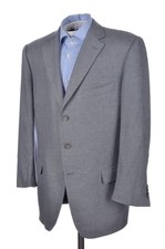 ERMENEGILDO ZEGNA Recent Solid Woven Wool Mens Blazer Sport Coat Jacket - 42 R
