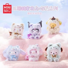 MINISO Sanrio Characters Fox Island Series Plush Blind Box Figure Sealed Toy hot