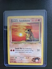 Pokémon TCG Brock's Sandshrew Gym Heroes 72/132 Unlimited Common Card