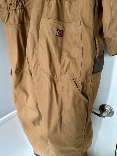 Wrangler Riggs Arbeitskleidung Herren Ente Canvas Overall braun isoliert Large - Bild 10 von 11