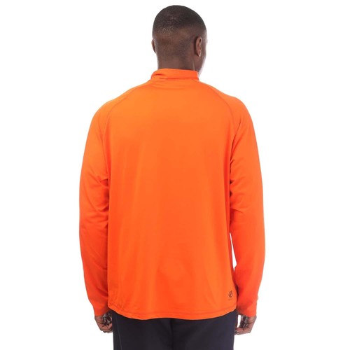 Capa intermedia elástica básica Dare 2b Fuse Up II para hombre en naranja - Imagen 2 de 4