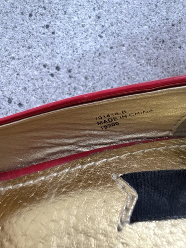 Blink Red Patent Leather High Heel With Gold/Platform Heels Red Uk 7 - Picture 11 of 21