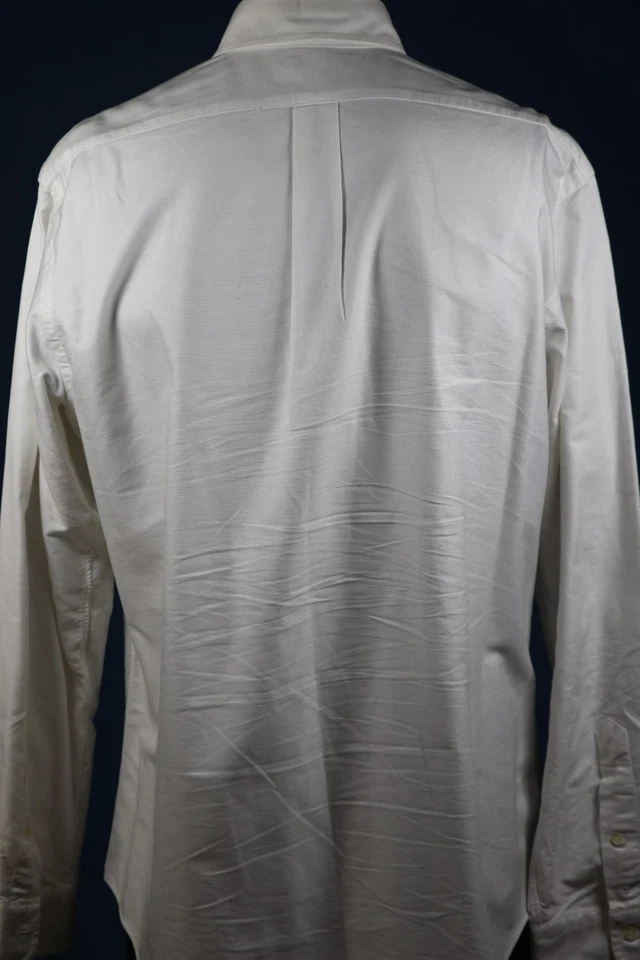 Ralph Lauren Polo Custom Fit White Cotton Shirt Long Sleeve Sz L Chest 48" - Image 4 of 4