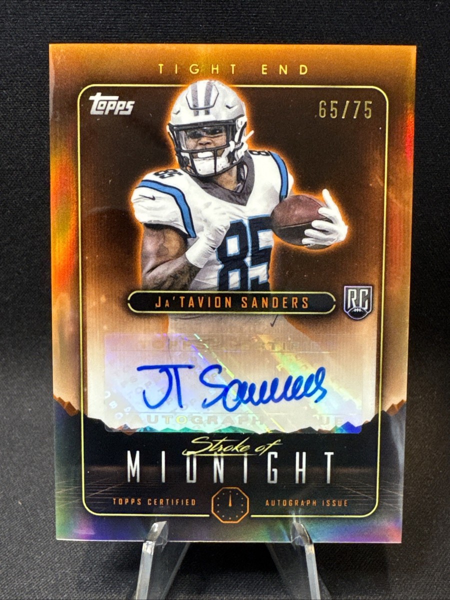 2024 Topps Midnight Ja'Tavion Sanders Auto /75 Stroke of