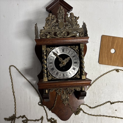 Parts. Untested. No Weights. Zaandam Zaanse Dutch Pendulum Wall Clock Dutch. - Picture 2 of 16