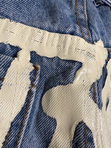 Ed Hardy Loose Fit Buckle Back Denim Jeans Size 34X32 Embroidered Wide Leg NWT - Picture 4 of 22