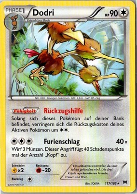 Pokemon Dodri 117/162 TURBOstart Deutsch