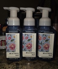 Bath Body Works BEAUTIFUL DAY Gentle Clean Foaming Hand Soap NEW Lot Of 3
