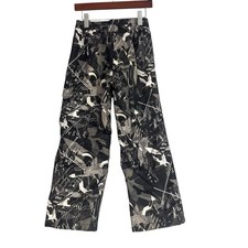 ZeroXposur Geometric Print Ski Snow Pants Boys Medium Black White Insulated