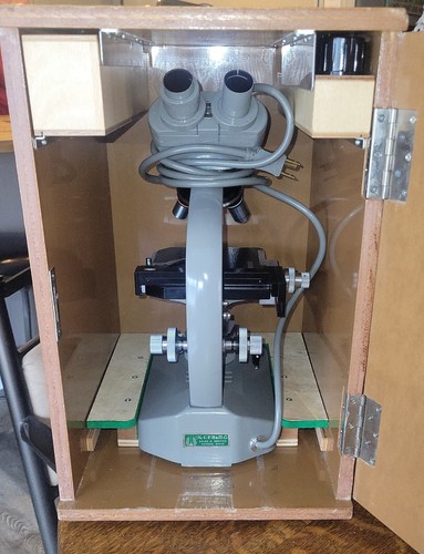💥OLYMPUS KHC Microscope And Original Wooden Case With Extras Included💥