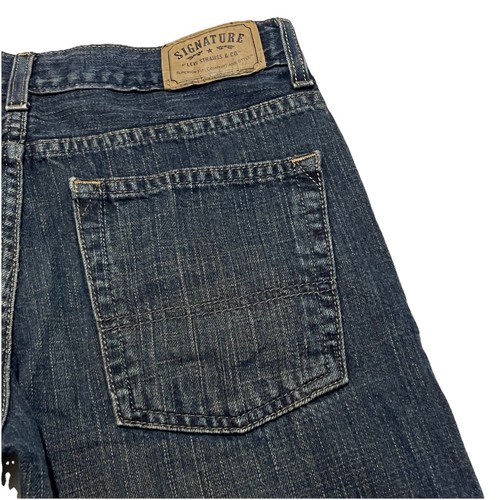 LEVI STRAUSS Signature Straight Jeans Boys Youth Size 16 Blue Denim 100% Cotton - Picture 6 of 14