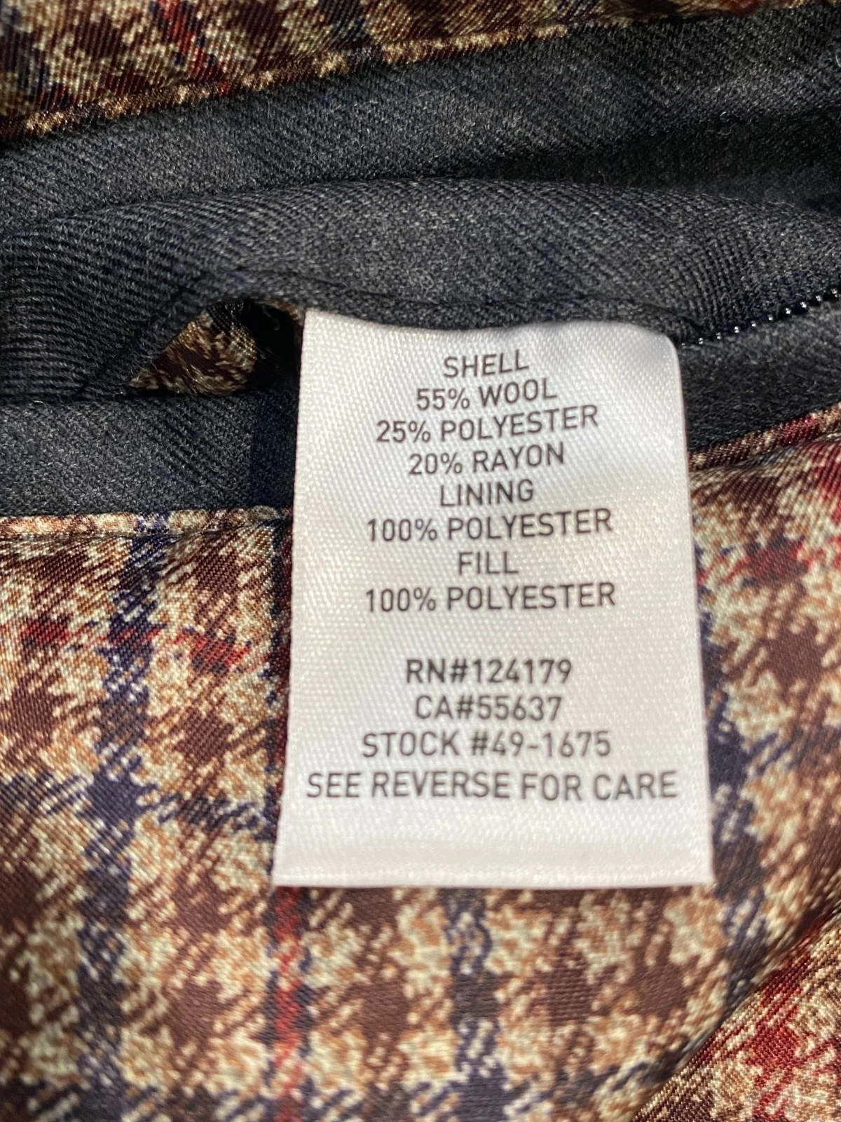 Johnston & Murphy  (Men's LRG.)  Wool  Blend Front Zip/Snap Coat - EUC !! image 15