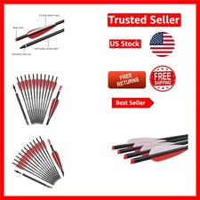 Durable 16" 18" 20" Carbon Crossbow Arrows with 4" Vanes - Perfect for Beginners