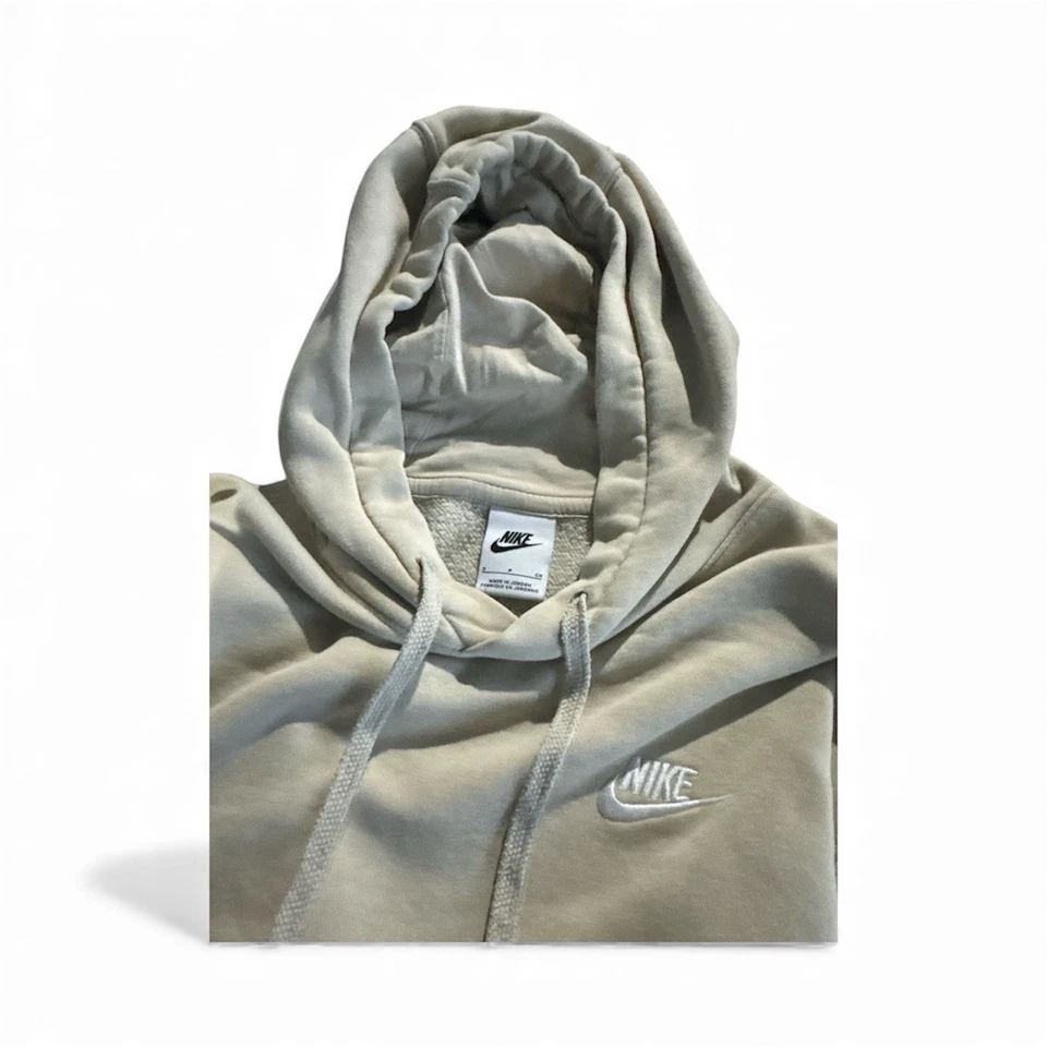 Sudadera con capucha polar Nike Sportswear Club para hombre beige tostado S Foto 2 de 3
