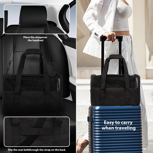Carriers Soft Sided Durable Pet Carrier for Small Medium Cats Dogs Puppies 15... - Picture 4 of 7