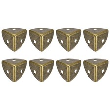 8 Pcs 18mm Decorative Furniture Corner Edges Protector Bronze