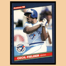 Cecil Fielder Rookie #512 1986 Donruss Toronto Blue Jays Baseball Card MLB NM