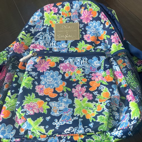 Disney Parks x Lilly Pulitzer Backpack Mickey & Minnie Mouse Cinderella Castle - Bild 5 von 8