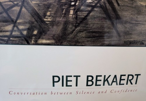 🔥CONVERSATION BETWEEN SILENCE + CONFIDENCE ART PRINT BY PIET BEKAERT 28 x 32🔥 - Picture 2 of 2