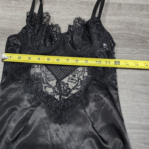 Tic Toc Bodycon Sheer Lace Strap Underwire Bra Top Mini Dress/Lingere Black Sz S - Picture 3 of 7