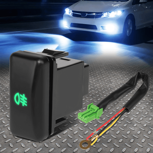 FOR 96-00 HONDA CIVIC DASH MOUNTED ON/OFF PUSH BUTTON FOG LIGHT SWITCH PLUG - Picture 1 of 6