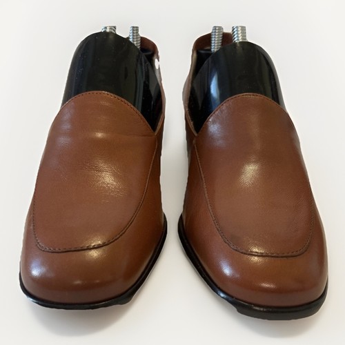 Muskatbraun Cole Haan Giana Leder niedriger Absatz Pumps Halbschuhe Gr. 8,5 B ITALIEN Neu - Bild 3 von 9