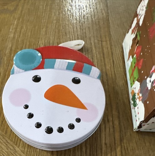 Menge 2 Artikel inkl. Weihnachten Haus Geschenkbox & Schneemann Geschenkkarte Dose für Baum - Bild 2 von 12