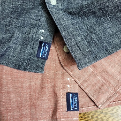 LL Bean Herren XL Paket 2 Traditional Fit Kurzarm Button Down Hemd Paket - Bild 5 von 6
