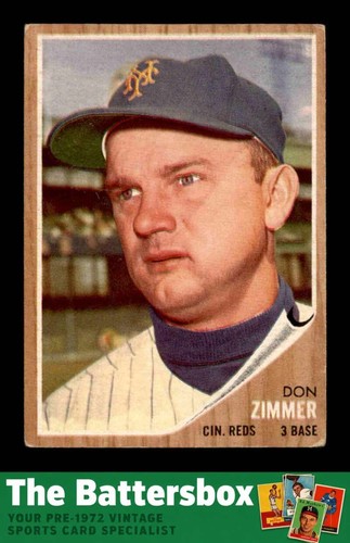 Don Zimmer #478 1962 Topps card