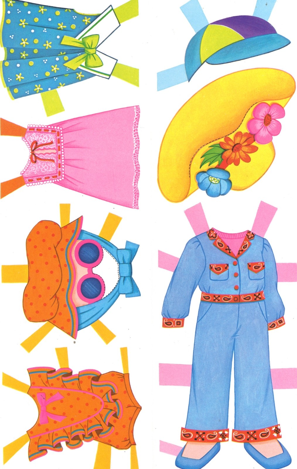 VINTAGE 1960 Mrs Beasley PAPER DOLL~CUTE LAZR REPRODUCTIN~FROM ORG IN SIZE UNCUT