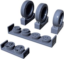 Clear Prop 1/48 F-86A Sabre Weighted Wheels Type 1 Resin CPUA48090