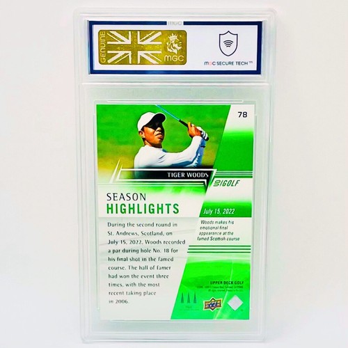 TIGER WOODS 2022 Upper Deck Season Highlights #78 MGC 10 Not PSA 10 💎 - Picture 8 of 11