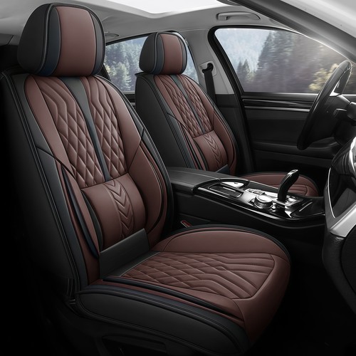 Luxury Leather Car Seat Cover For Ford F150 F250 F350 F450 Crew Cab Pickup 4Door - Picture 34 of 38