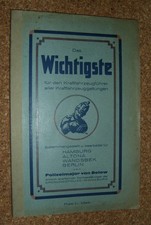 Das Wichtigste für den Kraftfahrzeugführer - DKW Horch NSU Oldtimer Vorkrieg