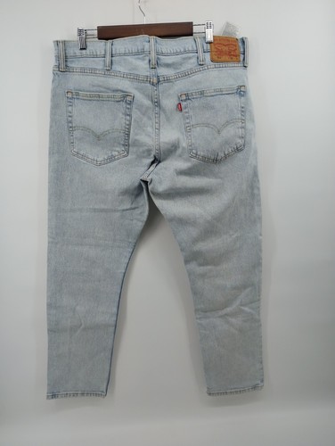 Levis Jeans 512 Premium Mens 38x30 Slim Fit Taper Blue Light Wash Stretch - Picture 5 of 12