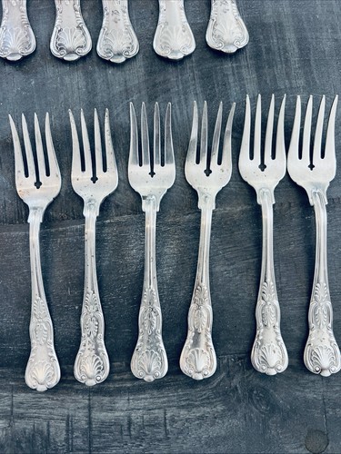 Lote Mixto 21 Piezas Reed & Barton Naval Kings Diseño Concha Plateado Leer Descripción - Imagen 3 de 12