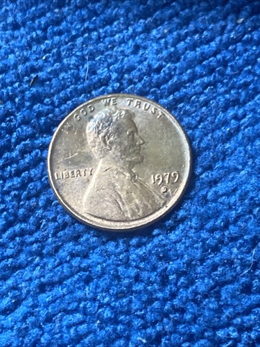 1979 D Lincoln Memorial One Cent Penny Filled Mint Mark Circulated Coin - Picture 2 of 6