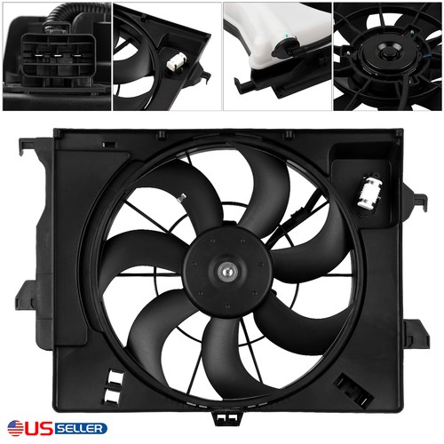 Engine Radiator Cooling Fan For 2012-2017 Kia Rio 2012-14 Hyundai Veloster 1.6L - Bild 1 von 13