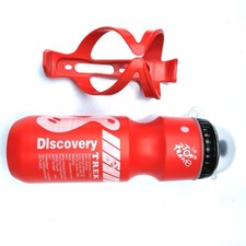 750ML Mountain Bike Water Bottle Bicycle Cycling Drink W/Holder Cage Portable