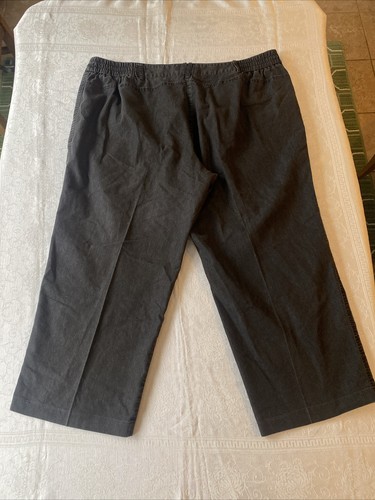 Larry Levine Woman Black Pants Plus Size 24W - Picture 10 of 12